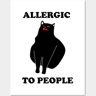 Allergic to people Posters and Art